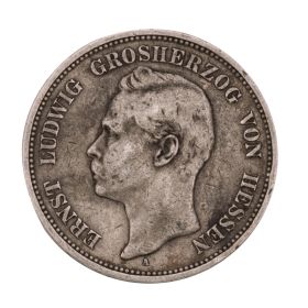 Silbermünze 5 Mark Ernst Ludwig von Hessen - 1898