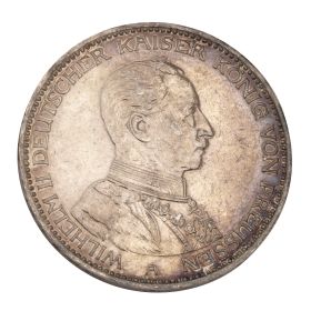 Silbermünze – Gedenkmünze  3 Mark König von Preussen 1914