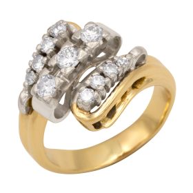 Traumhafter Vintage Ring mit Brillanten - 585er Gold
