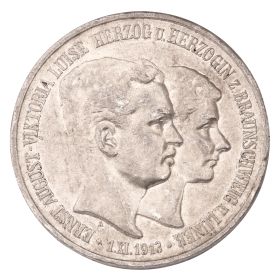 Set – 2 Münzen – 3 Mark Deutsches Reich – Herzog und Herzogin zu Braunschweig