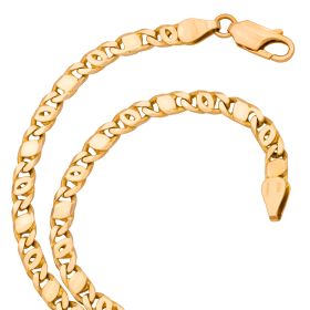 Unisex Halskette – 585er Gelbgold– 50 cm lang