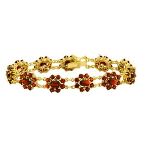 Entzückendes Armband mit Granatsteinen – 333er Gold