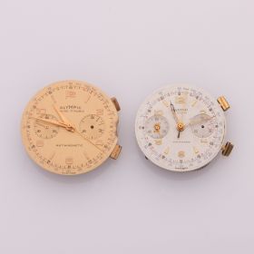 2 mechanische Chronographen-Uhrwerke zwischen 1945-1970