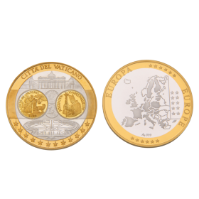 Set von 2 Medaillen Citta del Vaticano Europa