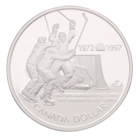 Gedenkmünze Canada 1997 – 25 Jahre Eishockey Sieg gegen U.S.S.R