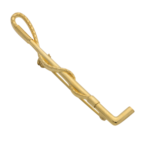 Anstecknadel – Reitgerte und Peitsche in 585er Gold