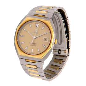 Exquisite Vintage Herren-Armbanduhr OMEGA Constellation Chronometer, Stahl und 585er Gold