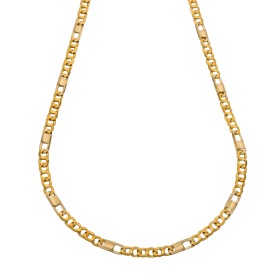 Italienische Unisex Halskette in 750er Gelbgold
