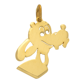 „Goofy“ in Gold als Anhänger