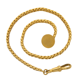 Knopflochkette in 750er Gold