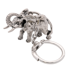 Schlüsselanhänger - Elefant in 925er Silber