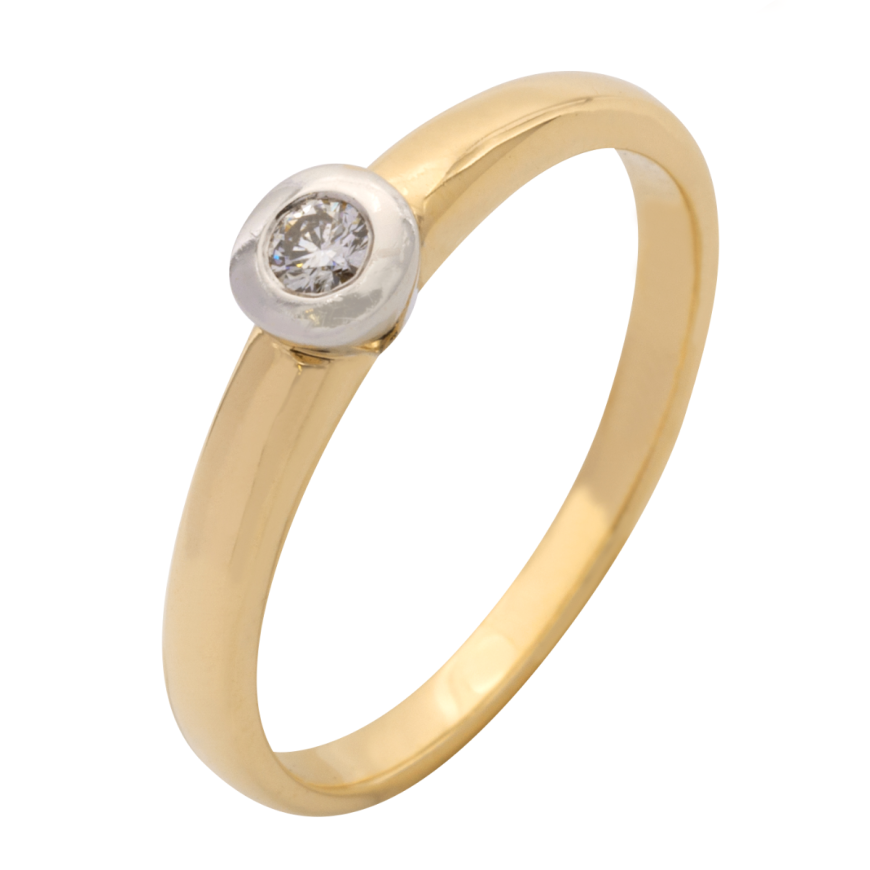 Christ Diamantring 585er Gold , 19 Diamanten Wie Neu cheapest